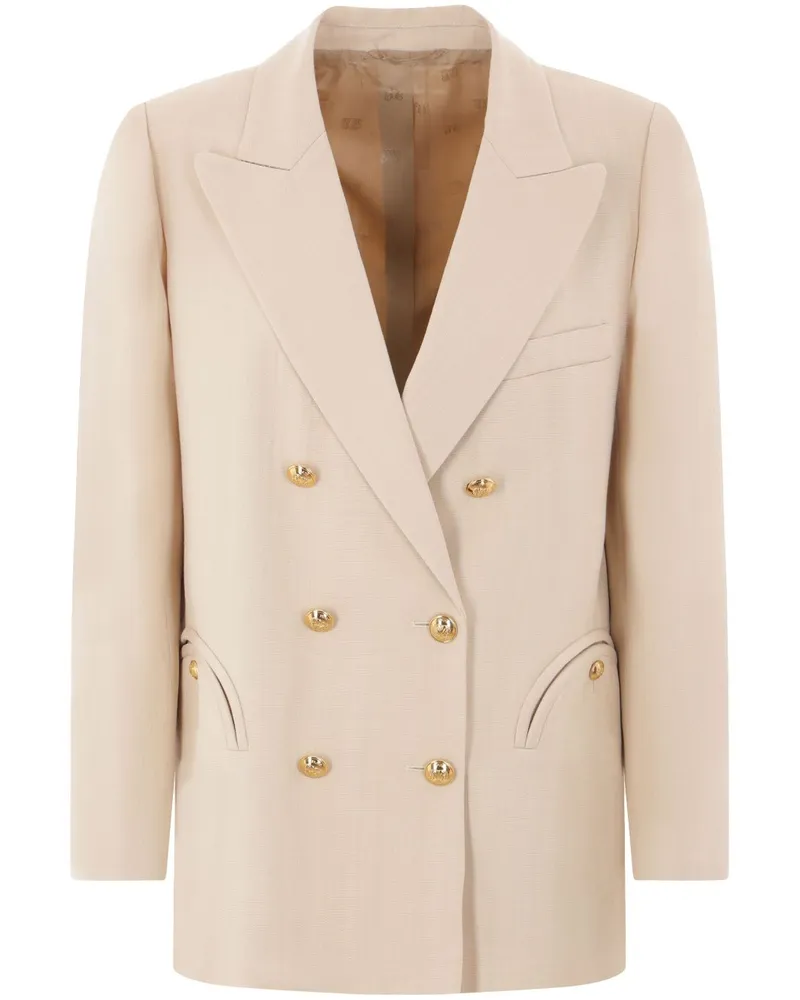 Blazé Milano Doppelreihiger Blazer - Nude Nude