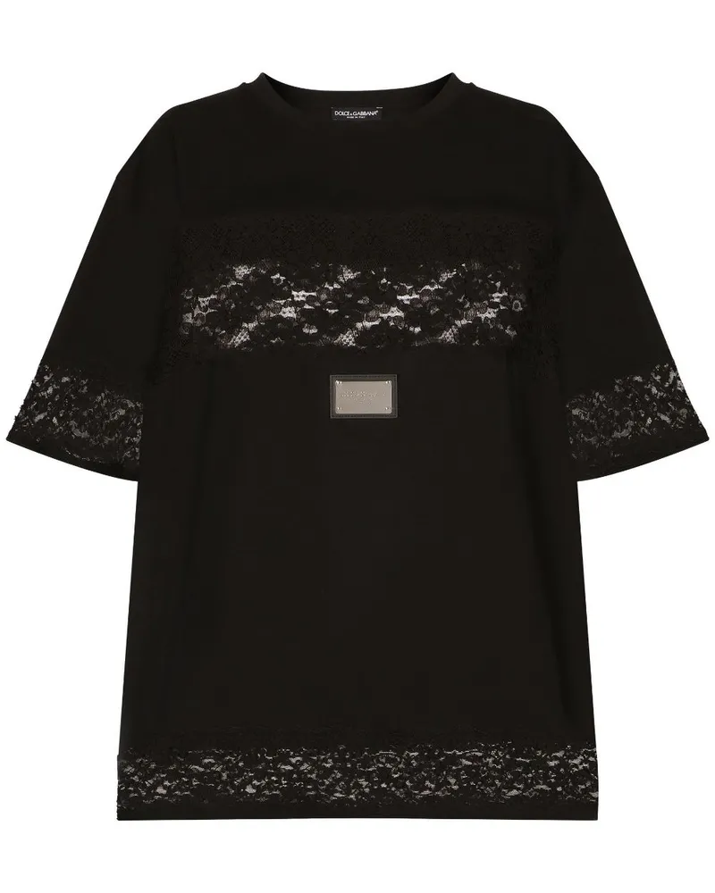 Dolce & Gabbana Verziertes Kleid - Schwarz Schwarz