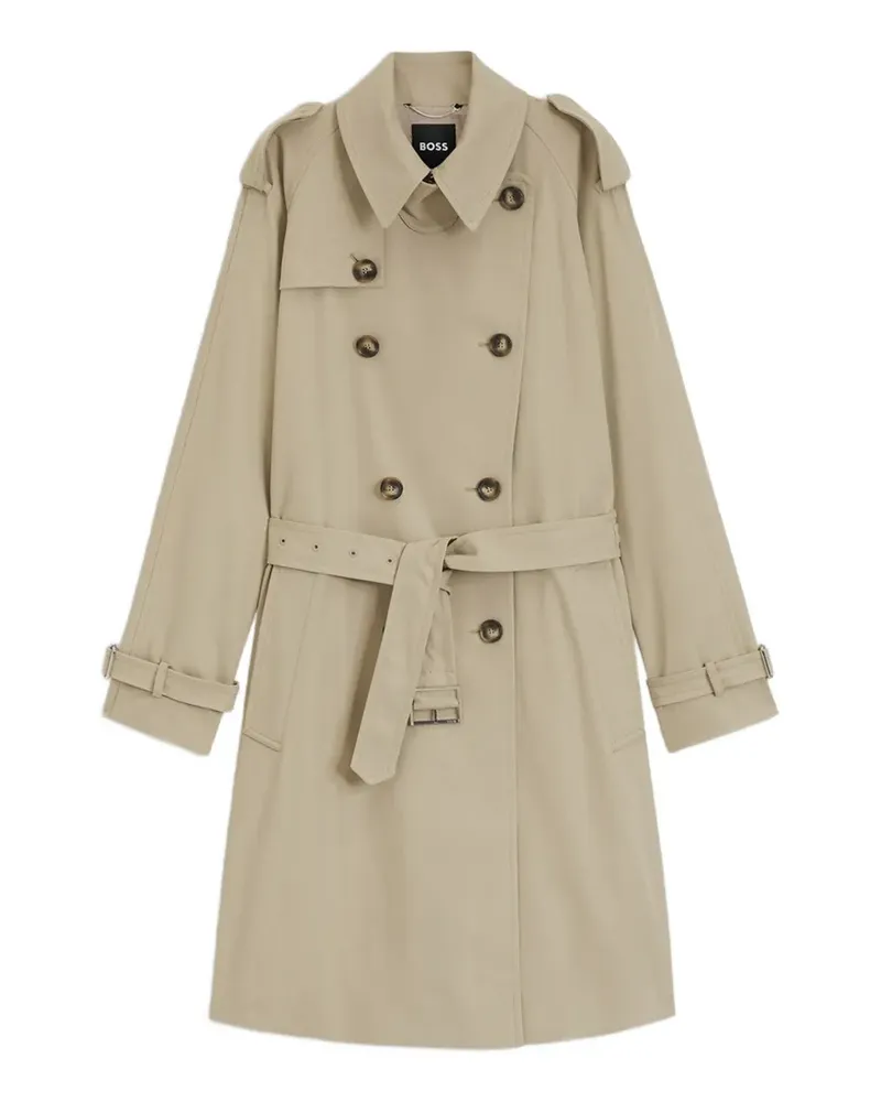 HUGO BOSS belted trench coat - Nude Nude