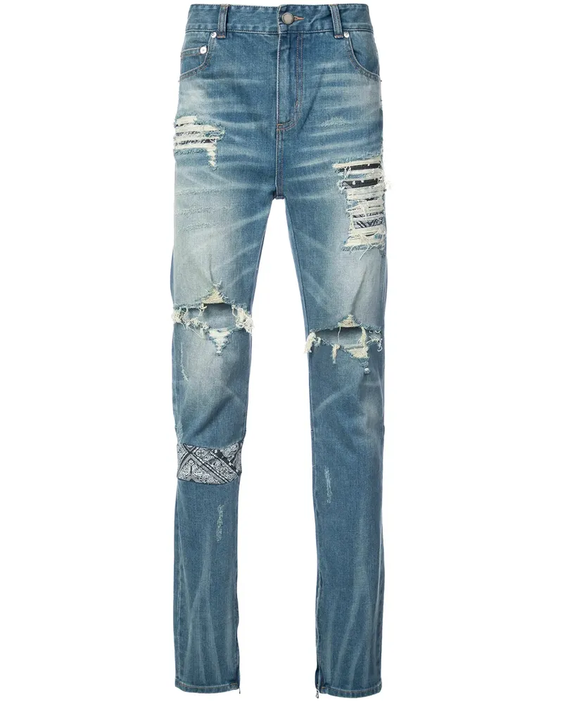 God's Masterful Children Jeans mit Distressed-Optik - Blau Blau