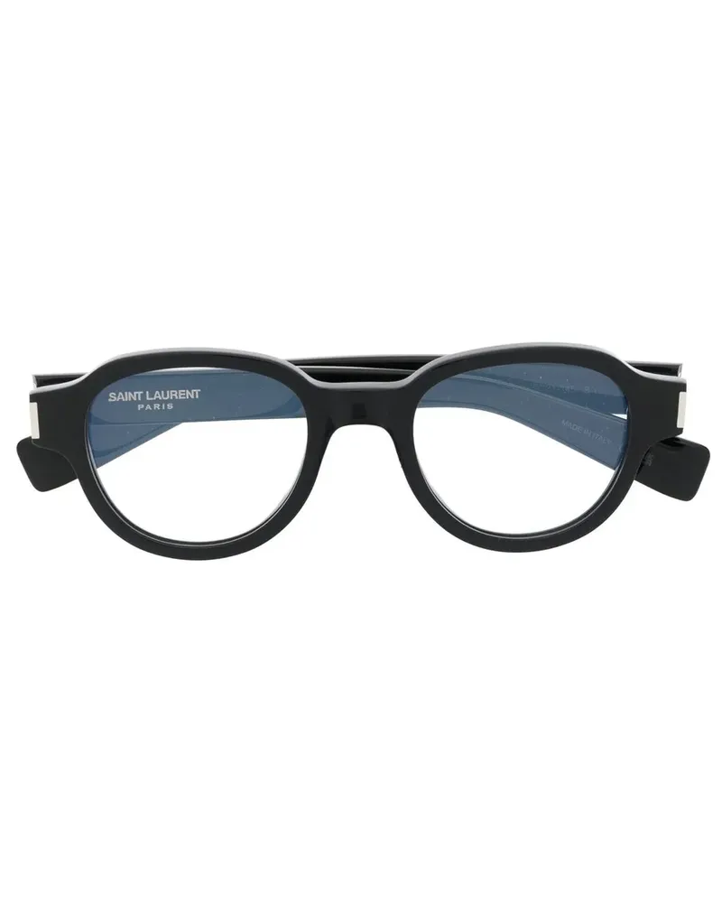 Saint Laurent Brille mit rundem Gestell - Schwarz Schwarz