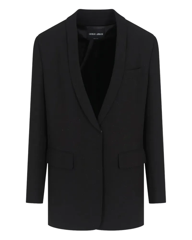 Giorgio Armani Mantel mit Schalkragen - Schwarz Schwarz