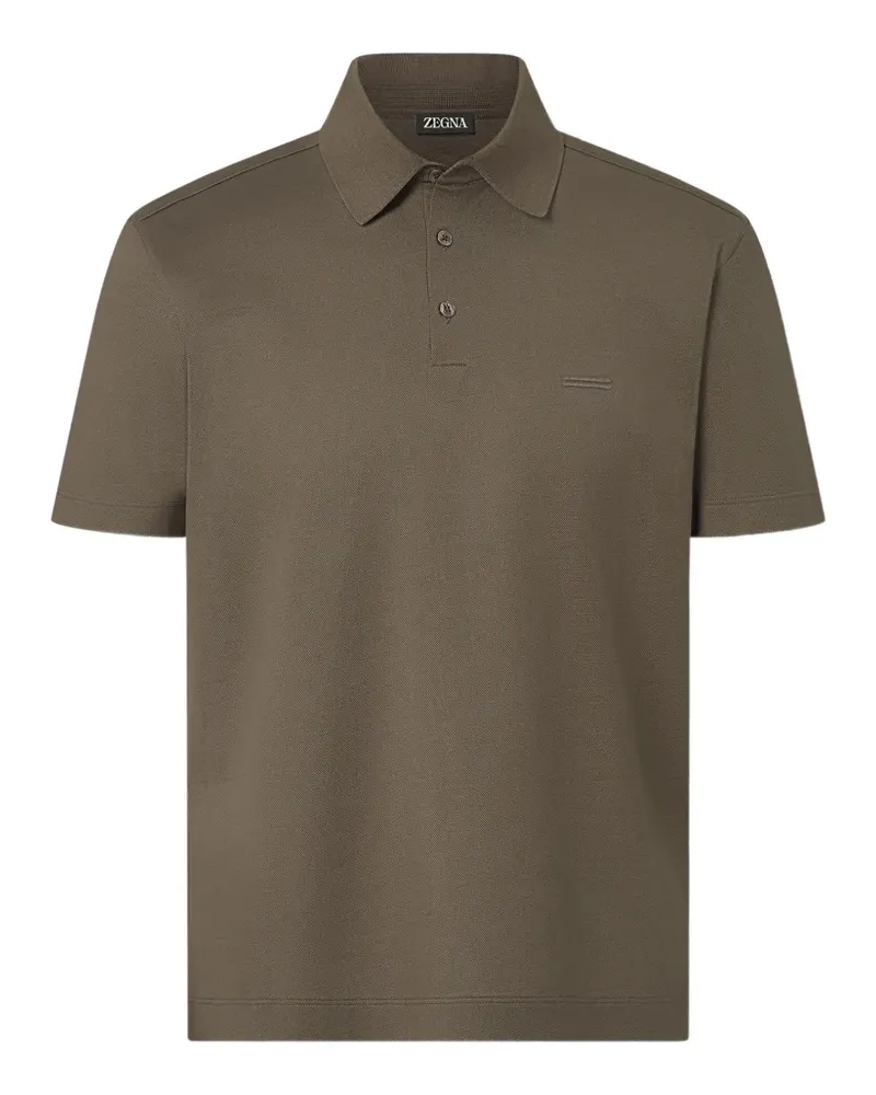 Ermenegildo Zegna Poloshirt aus Baumwolle - Braun Braun