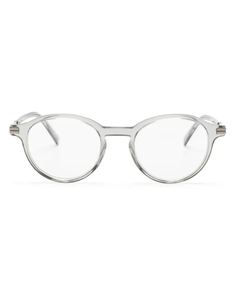 Ermenegildo Zegna Transparente Brille mit rundem Gestell - Grau Grau
