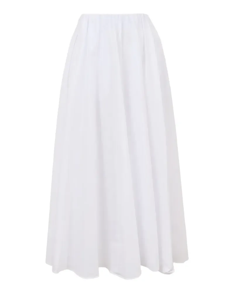 STAUD Milano maxi skirt - Weiß Weiß