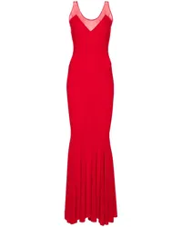 Norma Kamali Abendkleid mit Racerback Rot