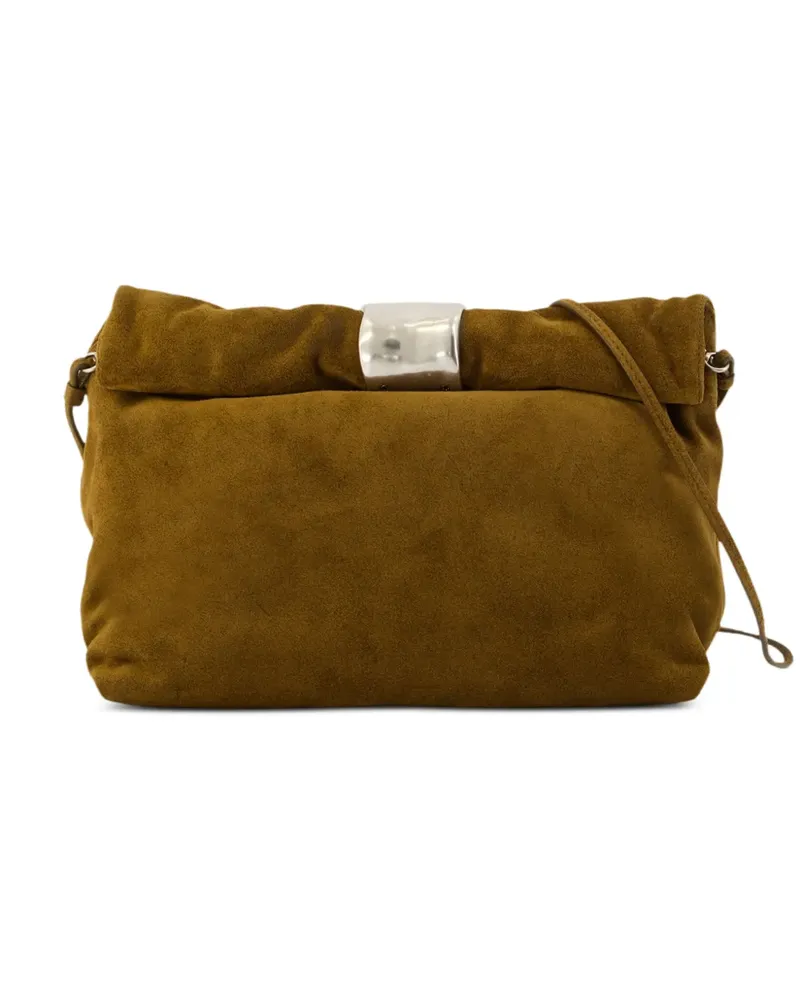 STAUD Cuff Clutch aus Wildleder - Braun Braun