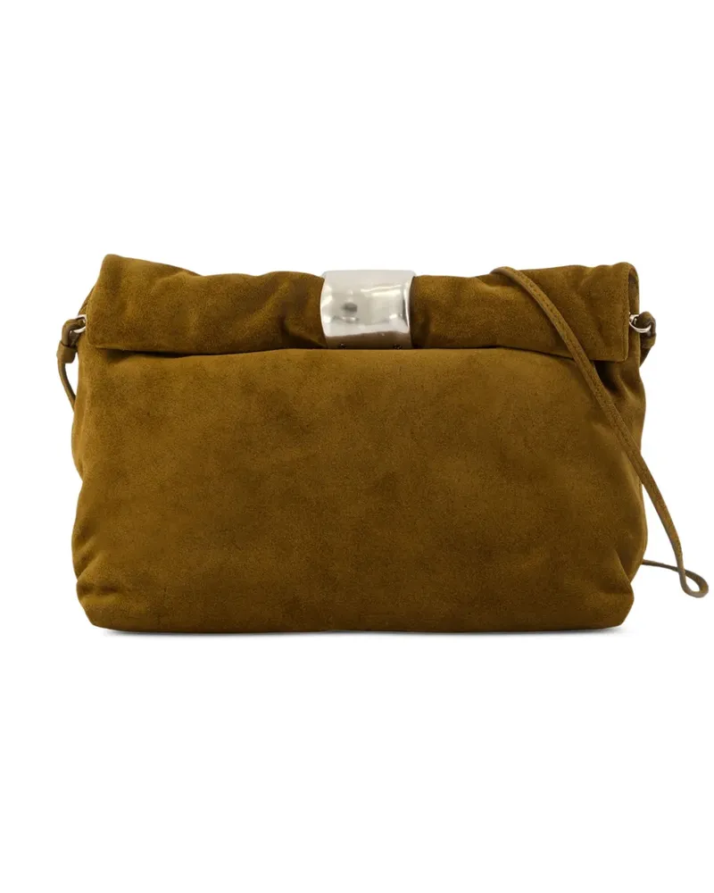 STAUD Cuff Clutch aus Wildleder - Braun Braun
