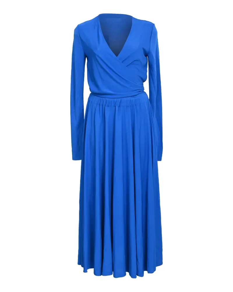 Proenza Schouler White Label pleated wrap dress - Blau Blau