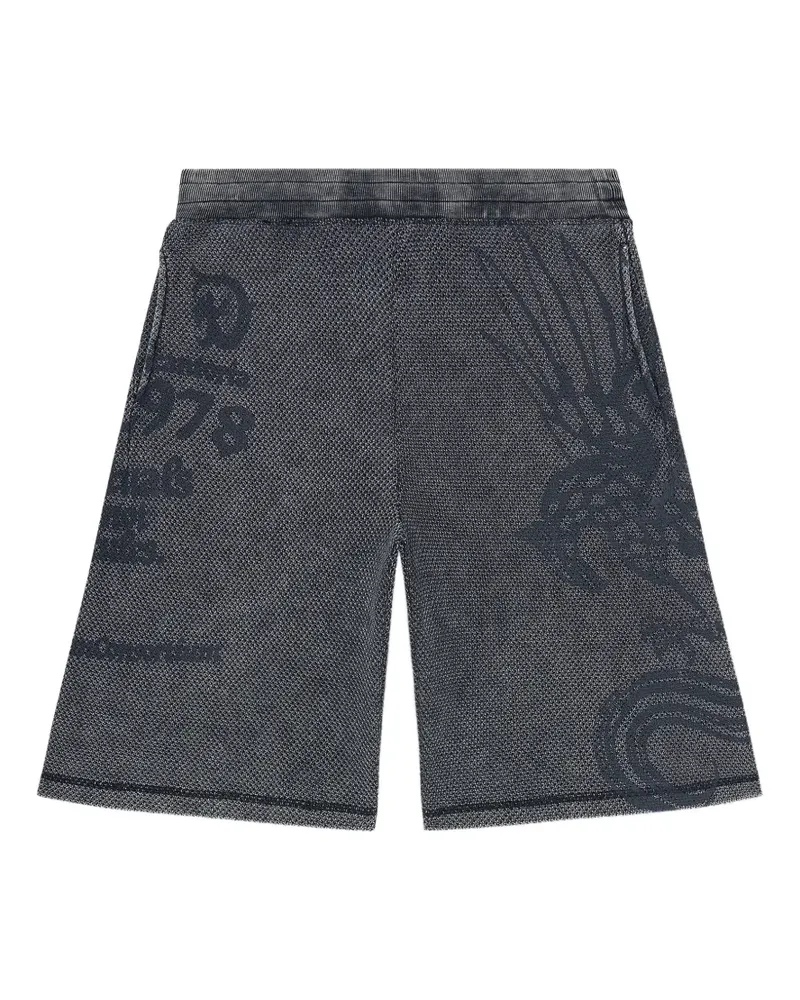 Diesel graphic-print shorts - Grau Grau