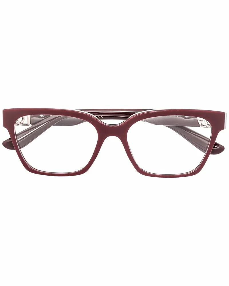 Dolce & Gabbana Sonnenbrille mit Logo - Rot Rot