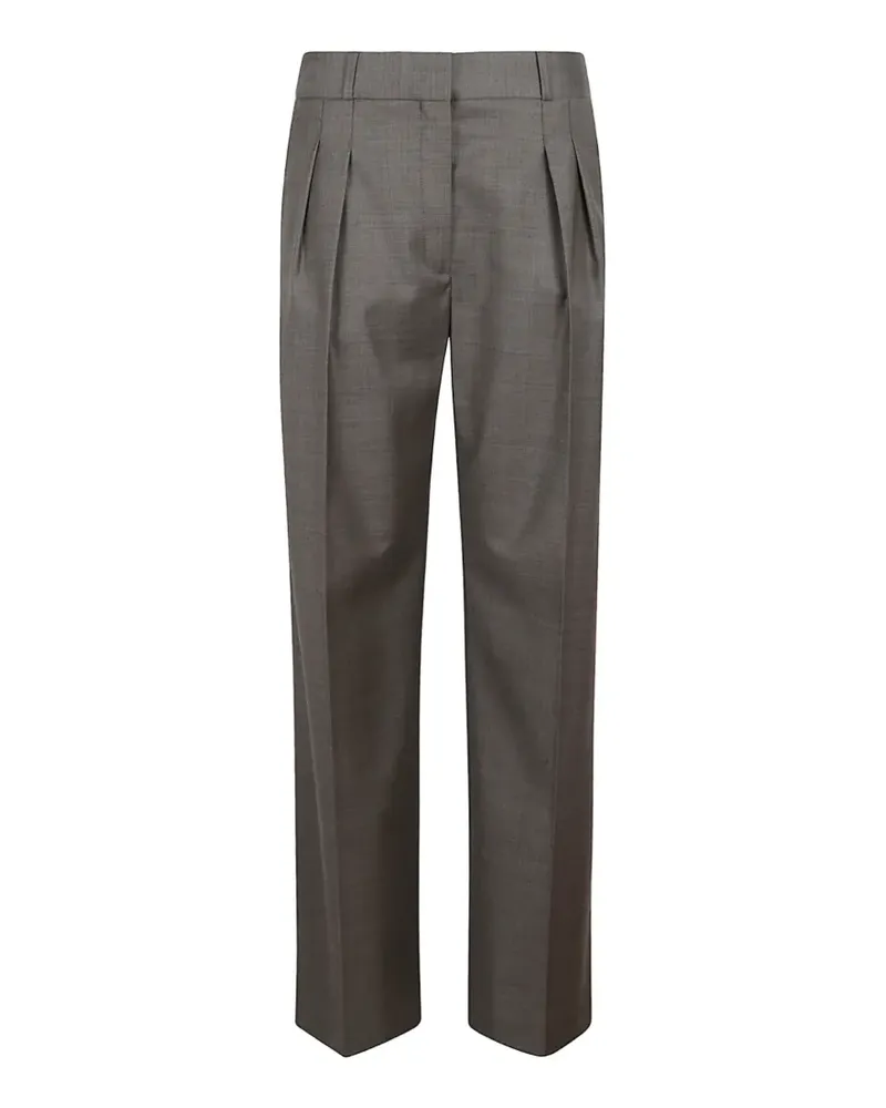 LOULOU Sbiru pleated straight-leg trousers - Braun Braun
