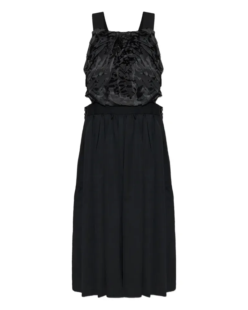 Comme des Garçons ruffled midi dress - Schwarz Schwarz