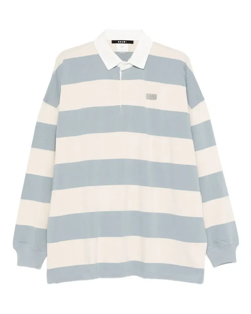 ksubi striped polo top - Nude Nude