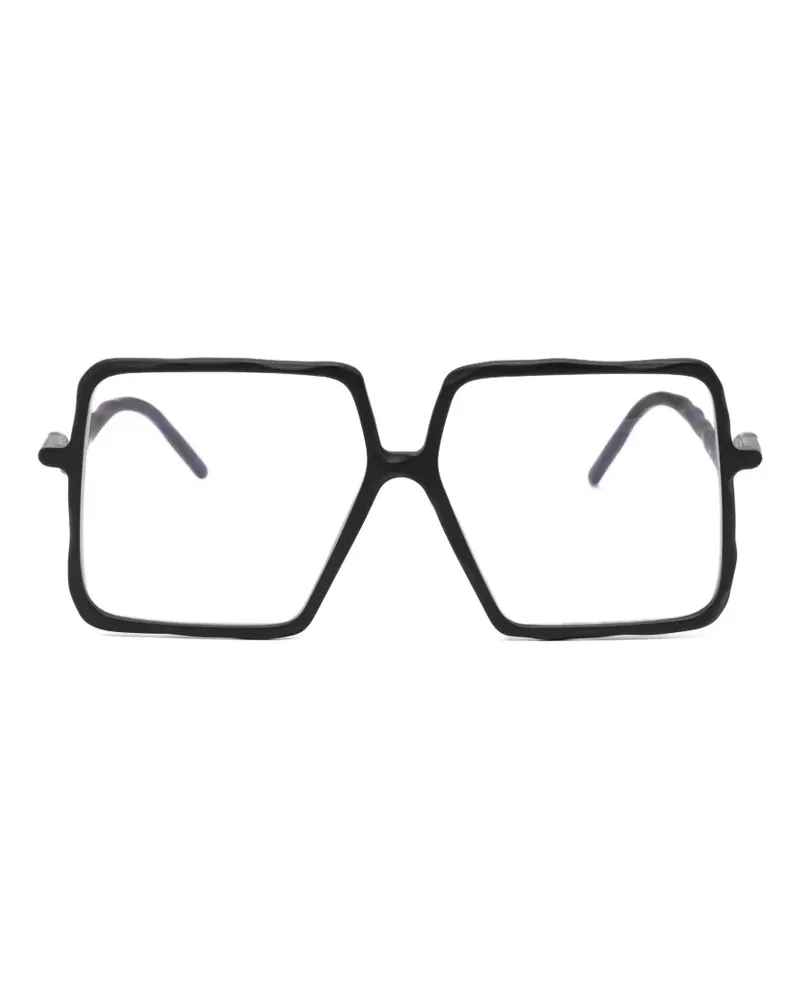 KUBORAUM geometric frame glasses - Schwarz Schwarz