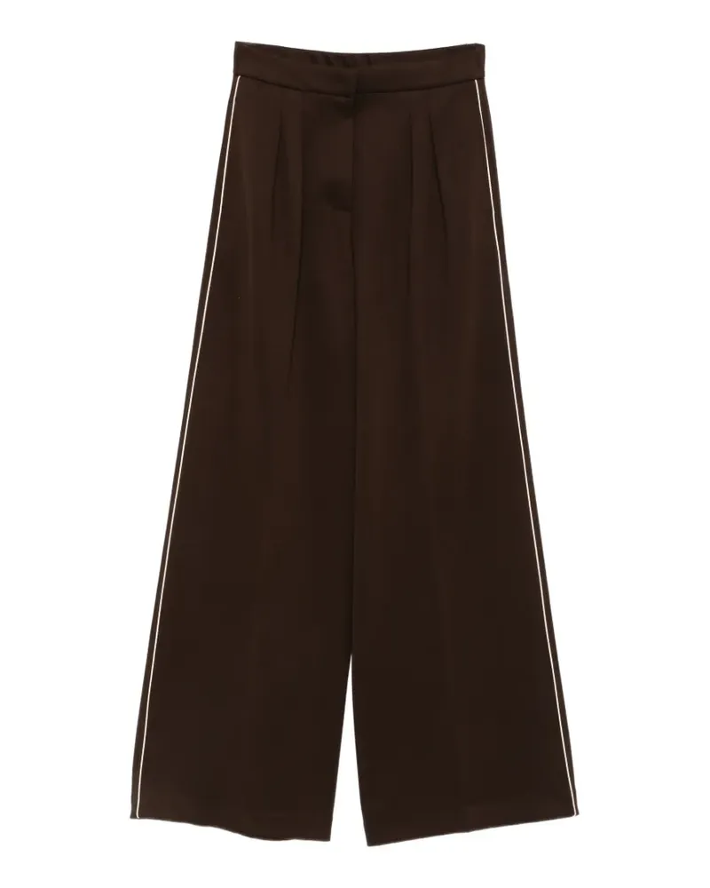 Max Mara MMLSponda Hose mit Seitenstreifen - Braun Braun