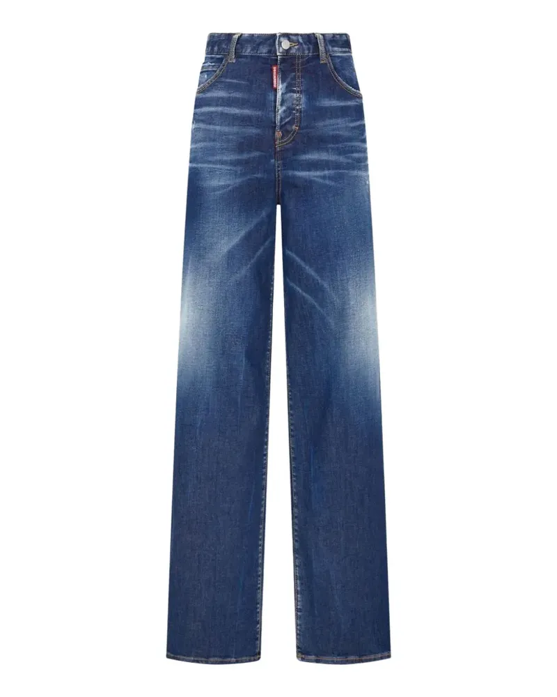 Dsquared2 Traveller Wide-Leg-Jeans - Blau Blau