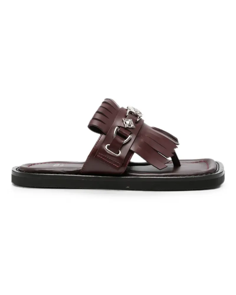 Toga fringe-detail buckled sandals - Rot Rot