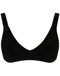 Dolce & Gabbana Bralette-Top mit DG-Logo Schwarz