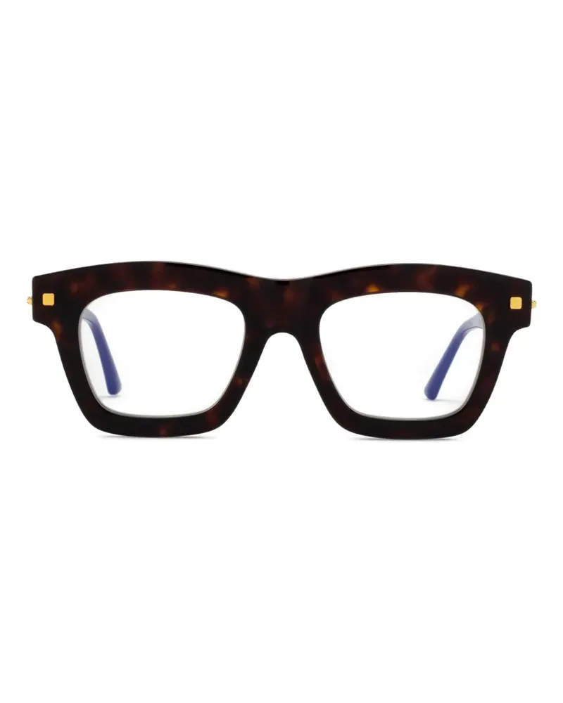 KUBORAUM J2 Brille mit eckigem Gestell - Braun Braun