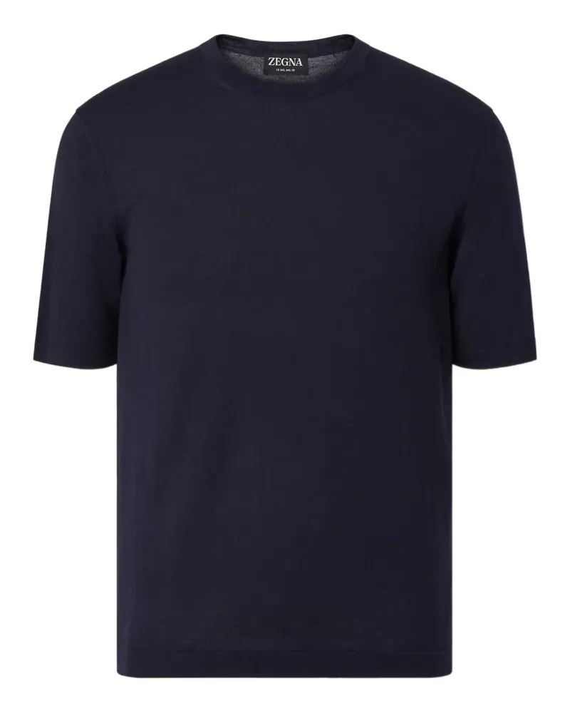 Ermenegildo Zegna T-Shirt mit rundem Ausschnitt - Blau Blau