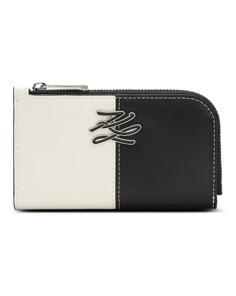 Karl Lagerfeld K/Autograph Portemonnaie - Schwarz Schwarz