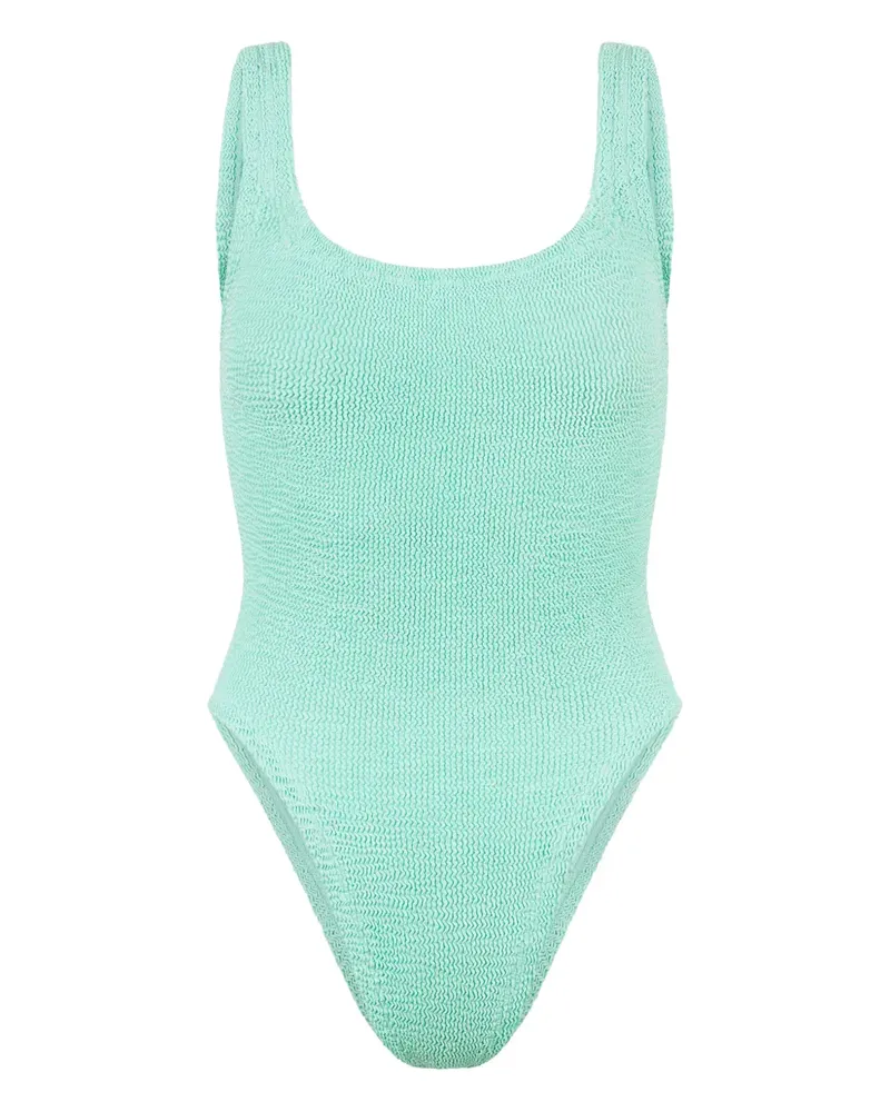 Hunza G Badeanzug mit eckigem Ausschnitt - Grün Grün