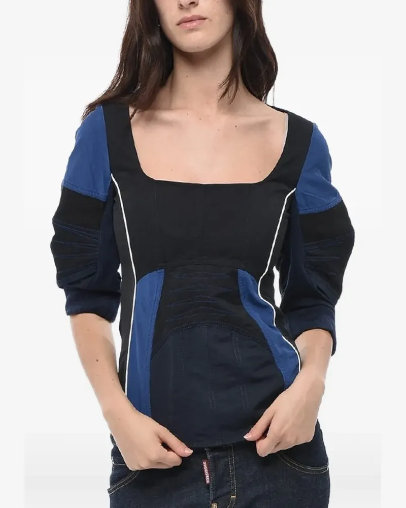 Stella McCartney Giselle square-neck top - Schwarz Schwarz