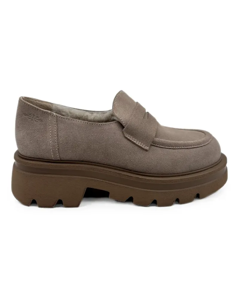 Patrizia Bonfanti Karo suede loafers - Braun Braun