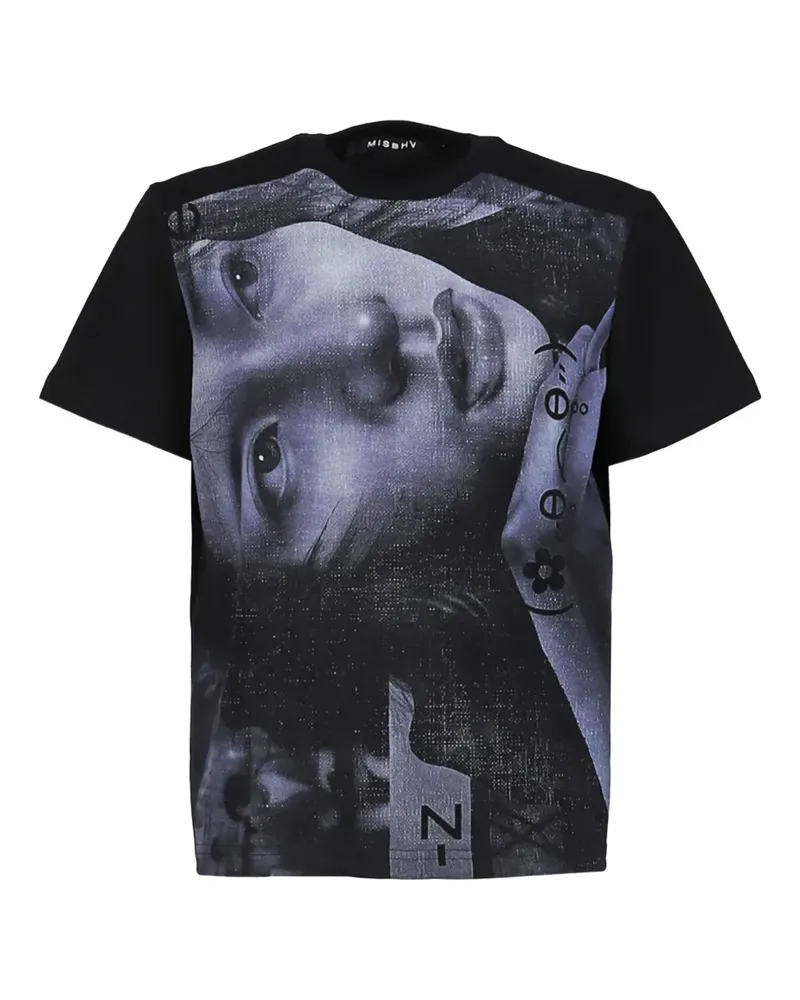 MISBHV x Maciej Kosc T-Shirt mit grafischem Print - Schwarz Schwarz