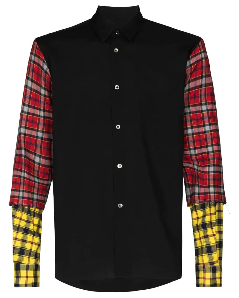 Comme des Garçons Hemd mit Schottenkaromuster - Schwarz Schwarz