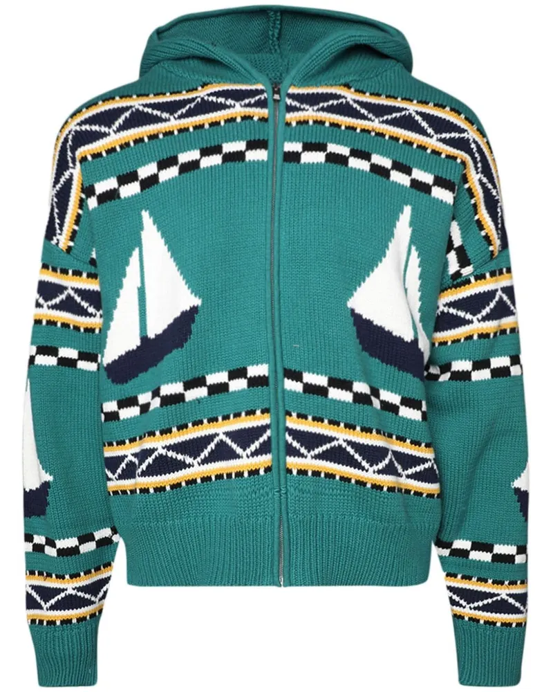 RHUDE Bateau Kapuzenjacke - Blau Blau