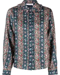 See by Chloé Hemd mit Blumen-Print Blau