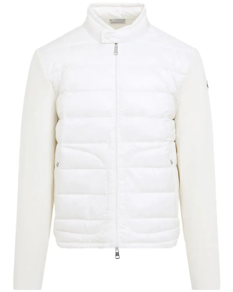 Moncler Gefütterter Cardigan mit Reißverschluss - Weiß Weiß