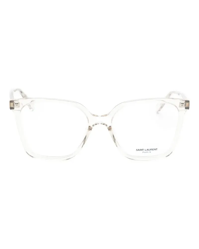 Saint Laurent square-frame glasses - Nude Nude