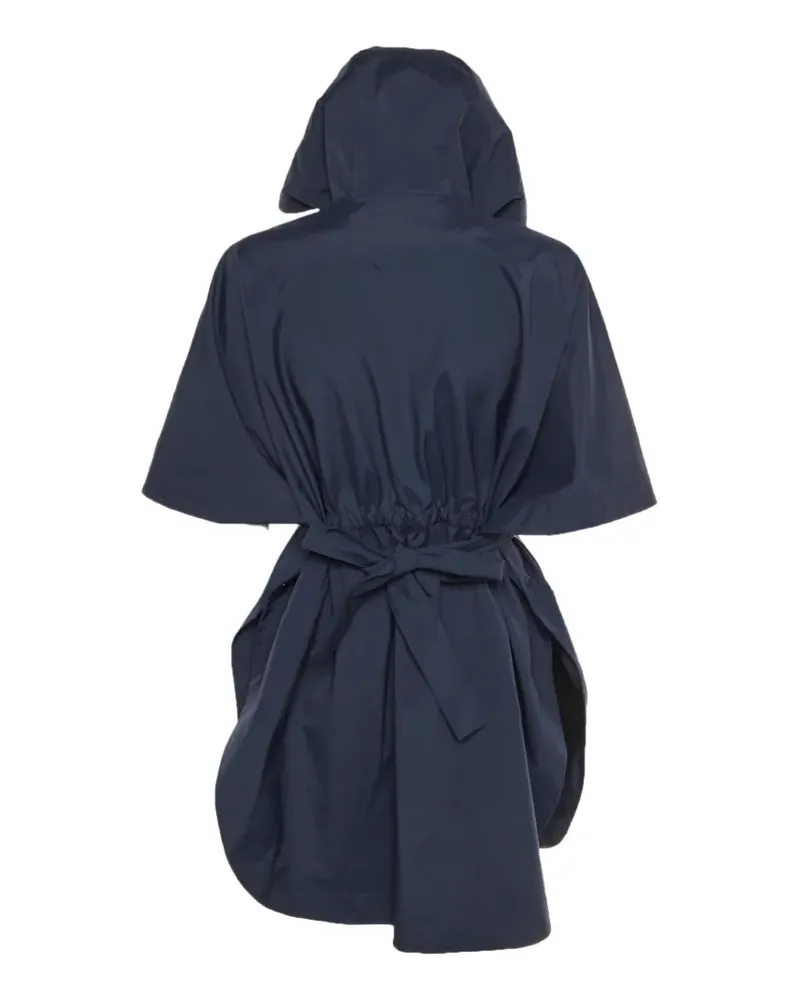 Max Mara Eles hooded cape - Blau Blau