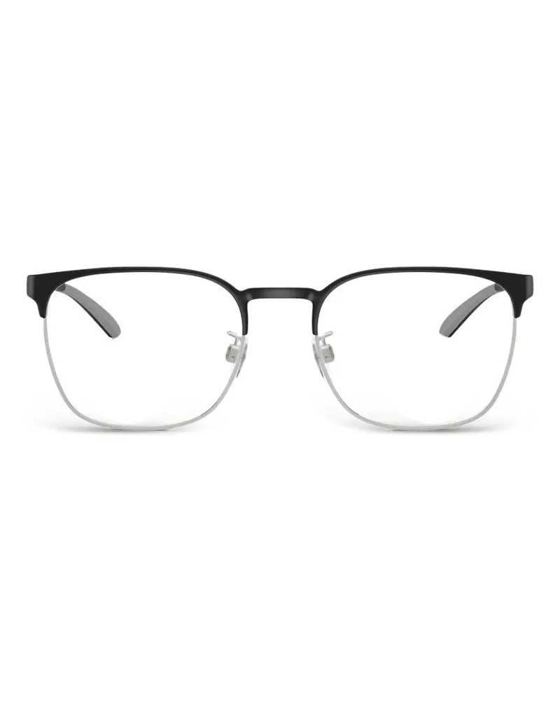 Emporio Armani Brille mit eckigem Gestell - Schwarz Schwarz
