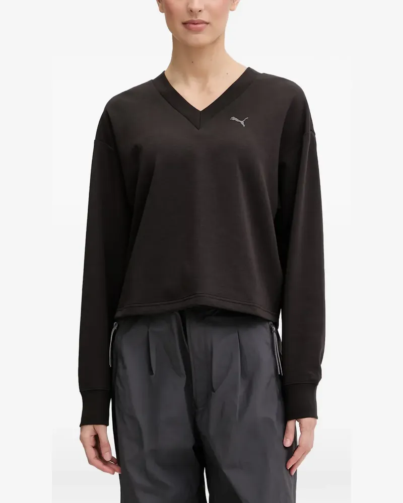 Puma Pullover mit V-Ausschnitt - Schwarz Schwarz