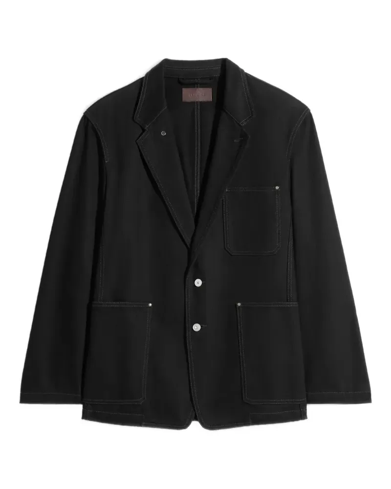 Christophe Lemaire Einreihiger Blazer - Schwarz Schwarz