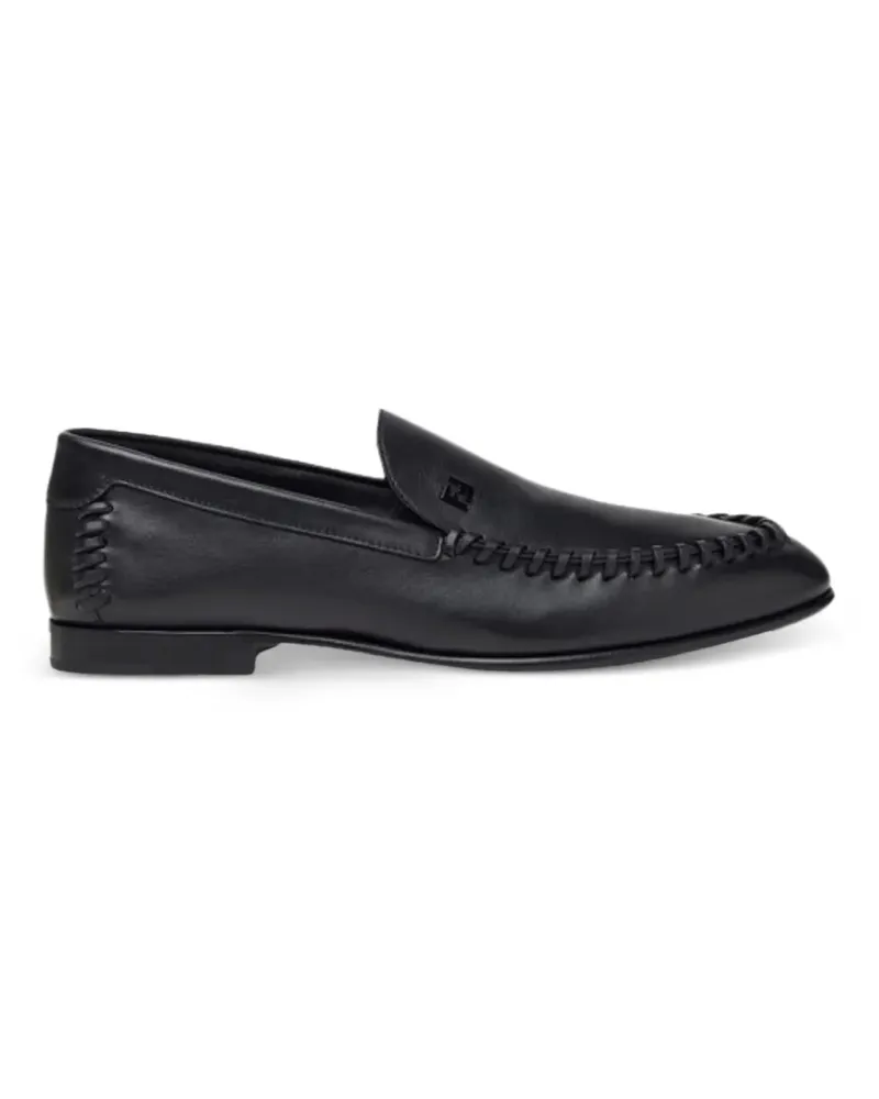 Fendi Loafer mit Logo-Stickerei - Schwarz Schwarz