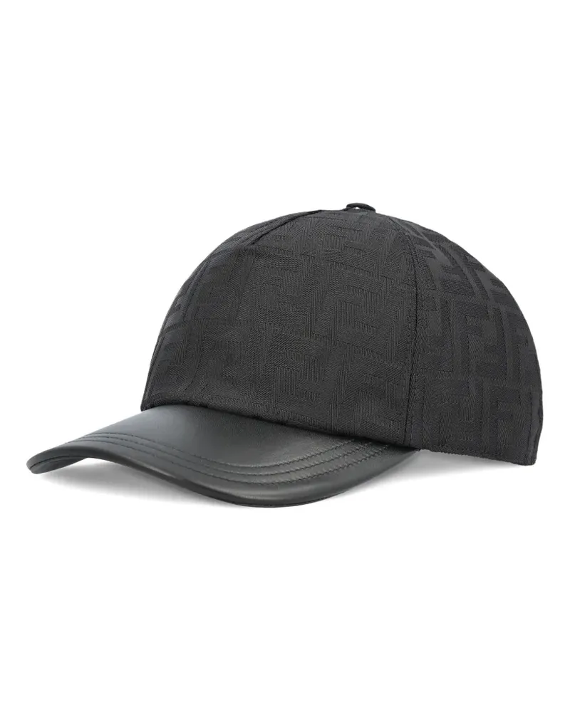 Fendi Baseballkappe mit Monogramm - Schwarz Schwarz