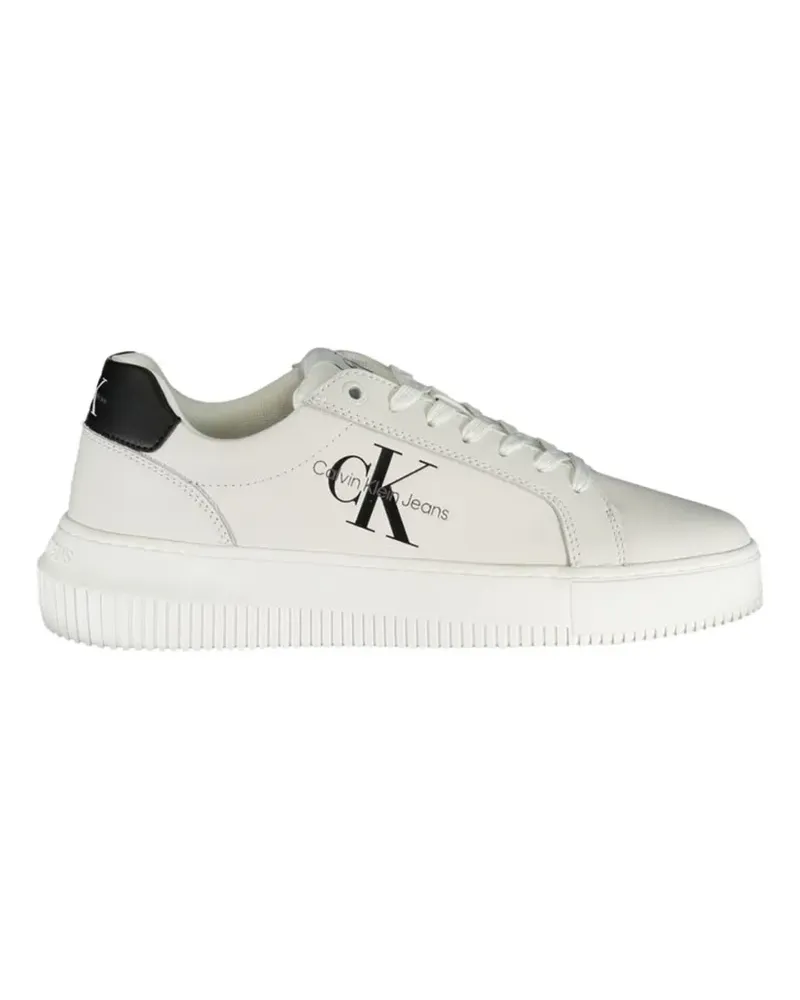Calvin Klein logo-detail platform sneakers - Weiß Weiß