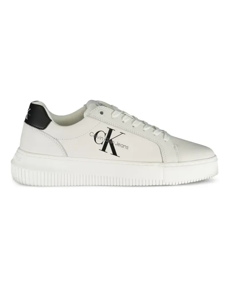 Calvin Klein logo-detail platform sneakers - Weiß Weiß