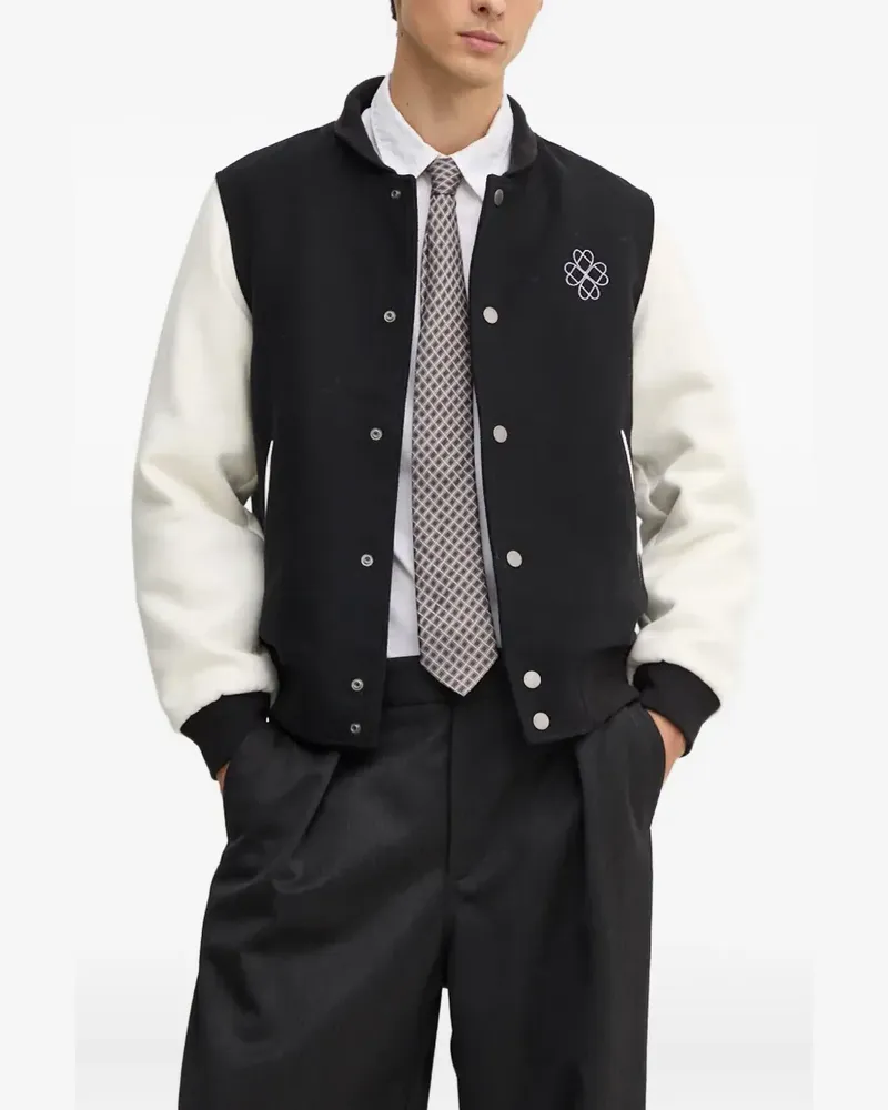 Benetton button-fastening jacket - Schwarz Schwarz