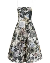 Marni Midikleid mit Blumen-Print Nude