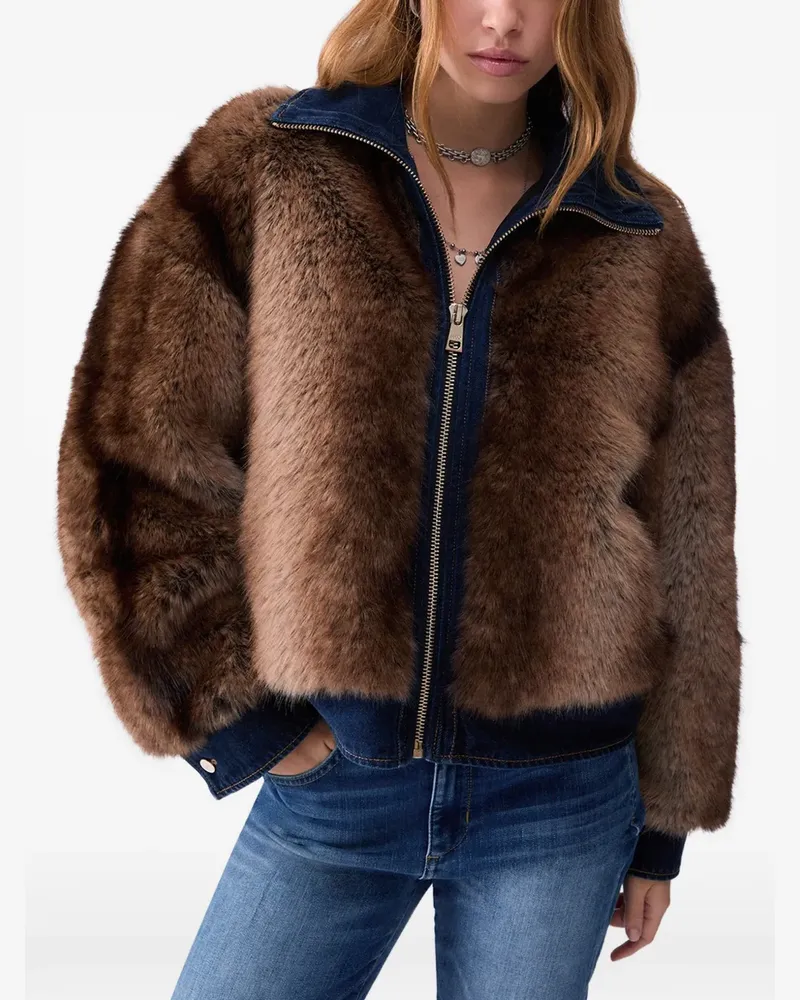 Liu Jo Jacke aus Faux Fur - Nude Nude