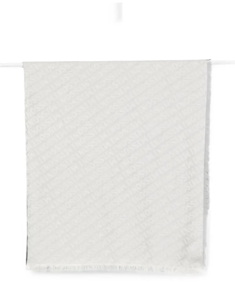 Missoni Schal mit Logo-Print - Grau Grau