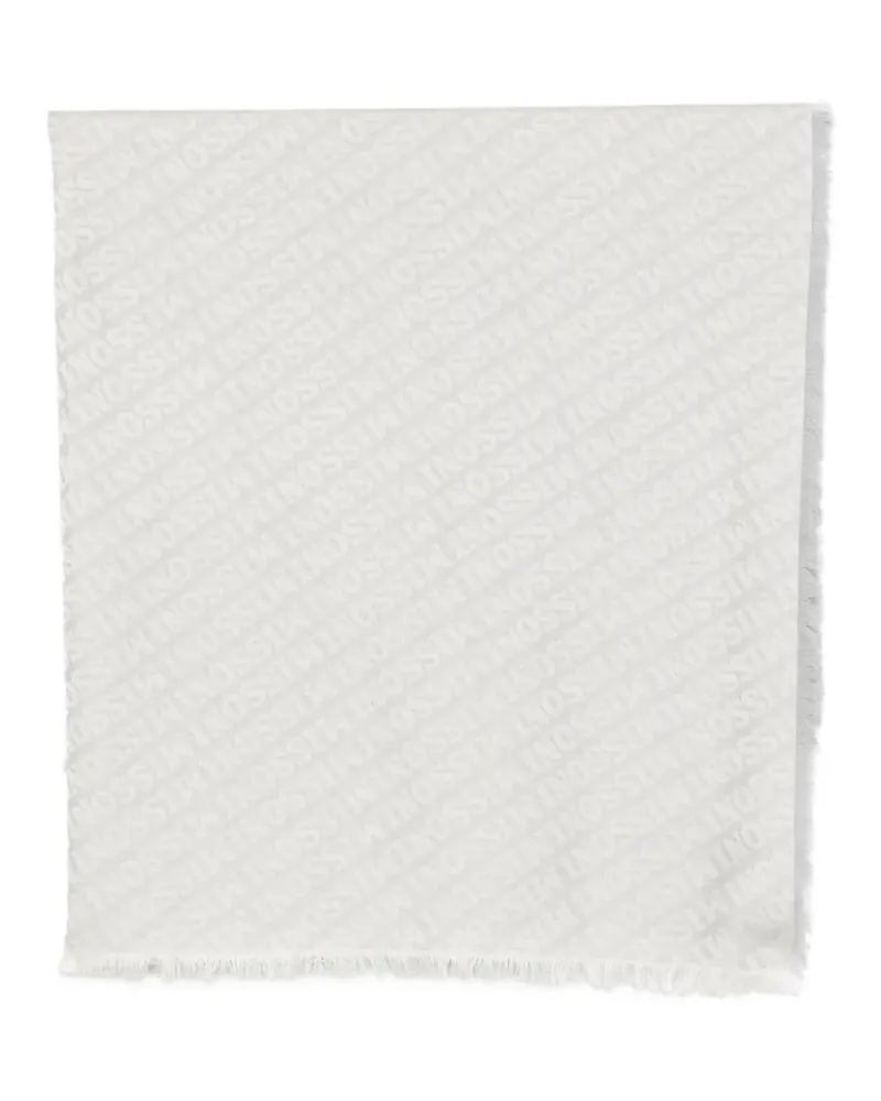 Missoni Schal mit Logo-Print - Grau Grau