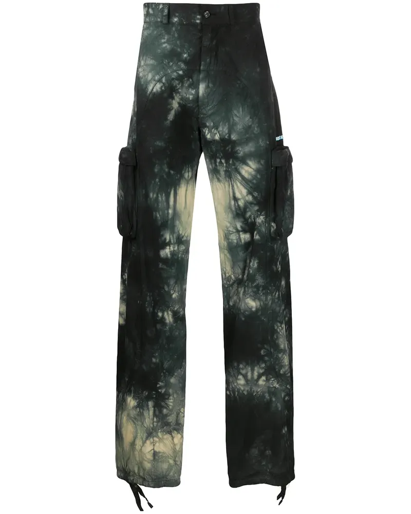 OFF-WHITE Cargohose mit Batikmuster - Schwarz Schwarz