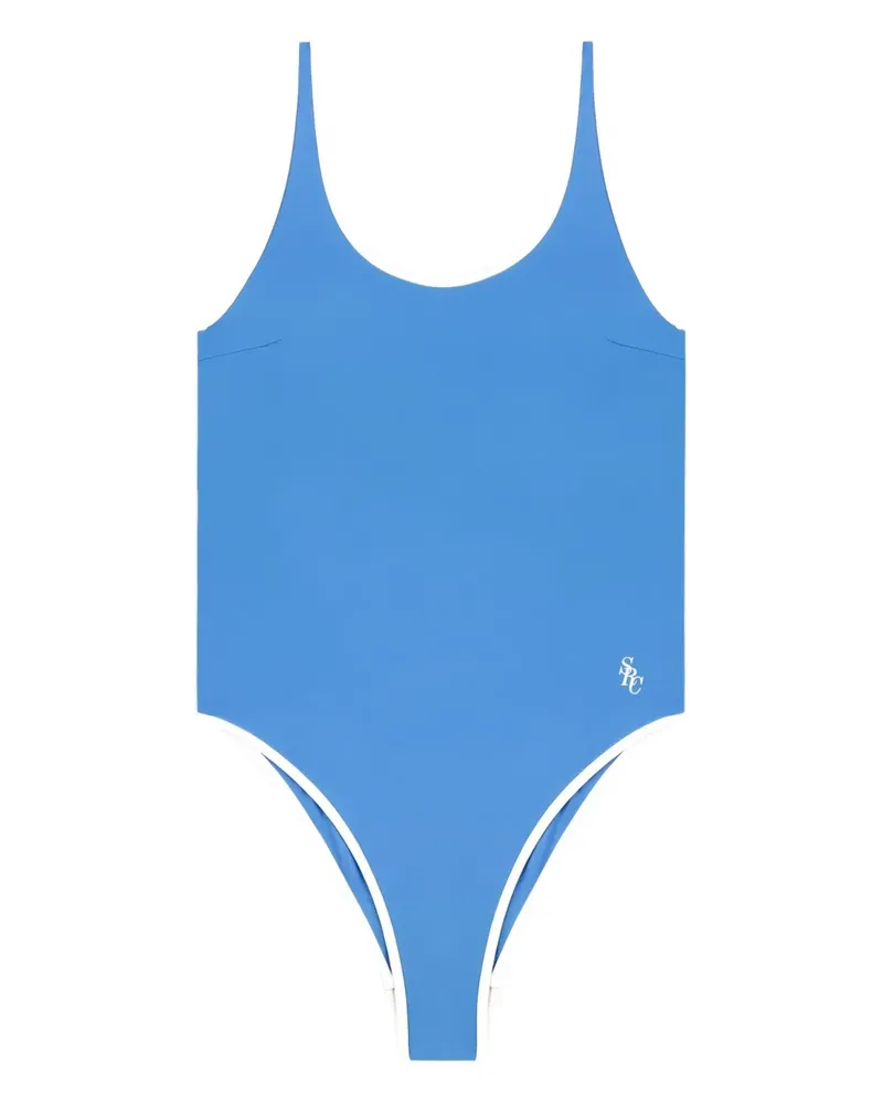 SPORTY & RICH Carla Badeanzug - Blau Blau